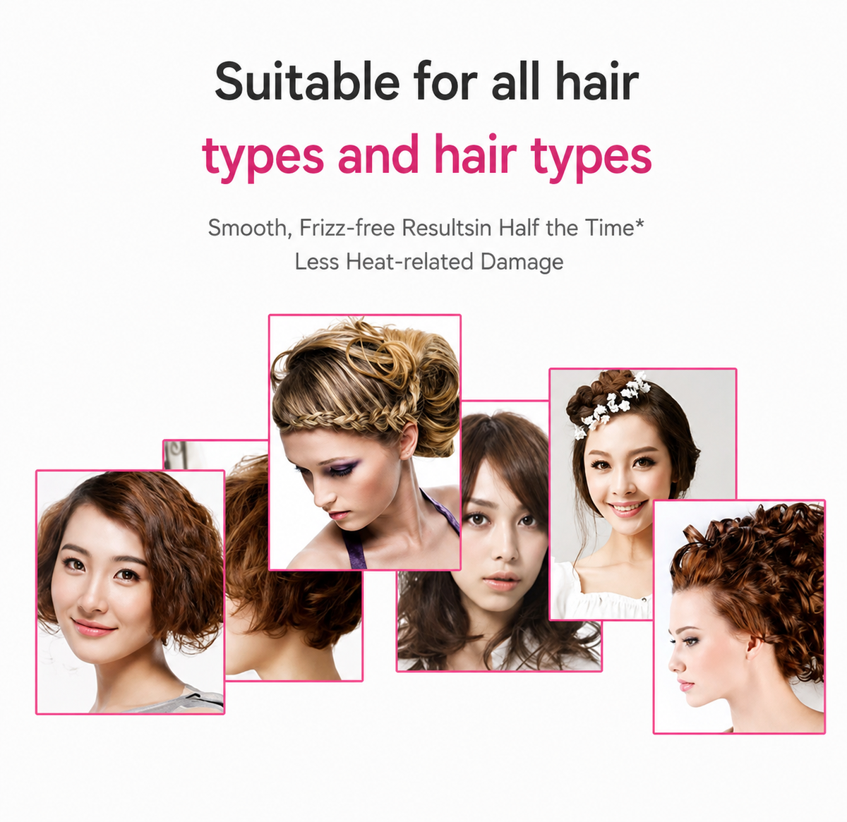 Multifunctional Hot Air Brush Hair Dryer & Straightener Ceramic Hair Styling Comb UK Seller