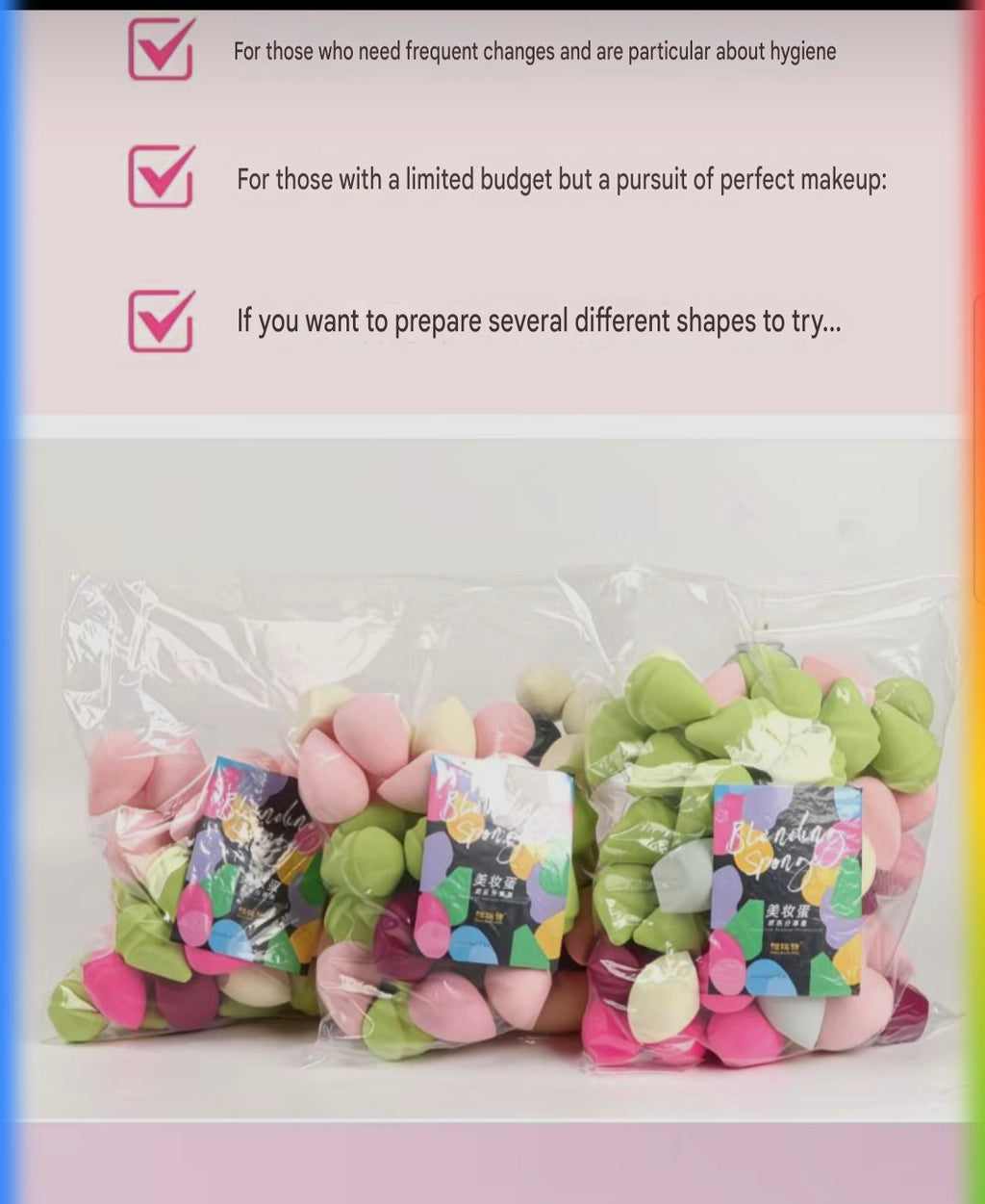 30PCS Beauty Blender Sponge Set Soft Makeup Sponges