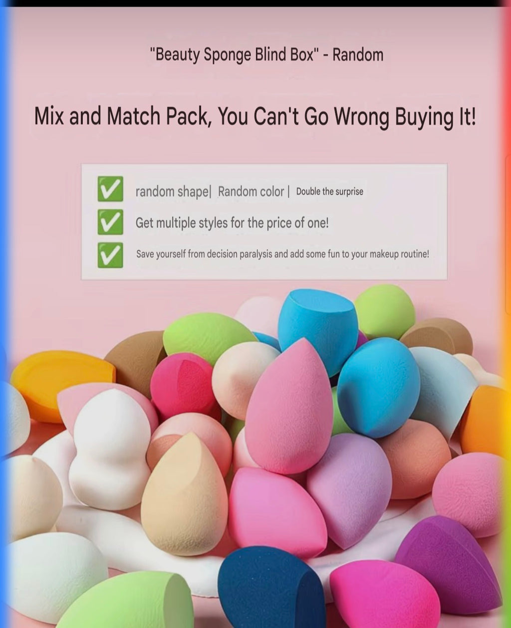 30PCS Beauty Blender Sponge Set Soft Makeup Sponges