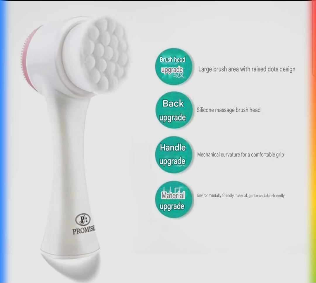 2-in-1 Facial Cleansing Brush for Deep Clean & Gentle Face Massage