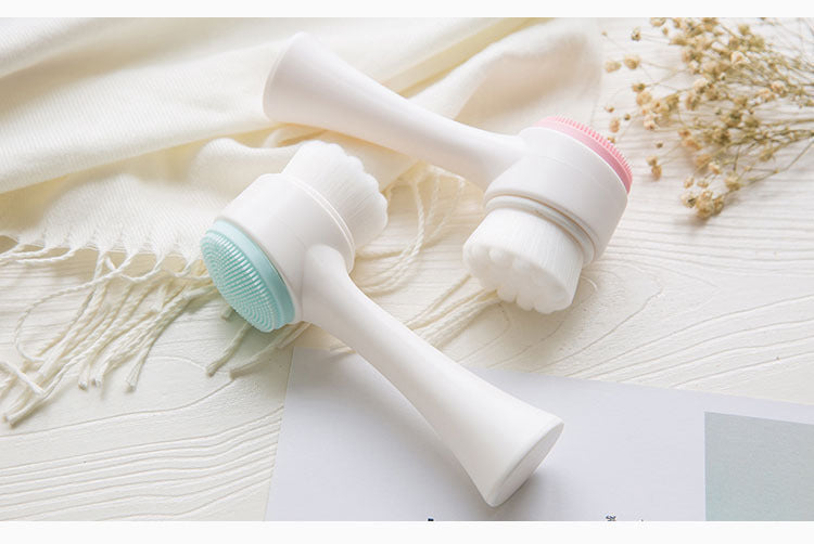 2-in-1 Facial Cleansing Brush for Deep Clean & Gentle Face Massage