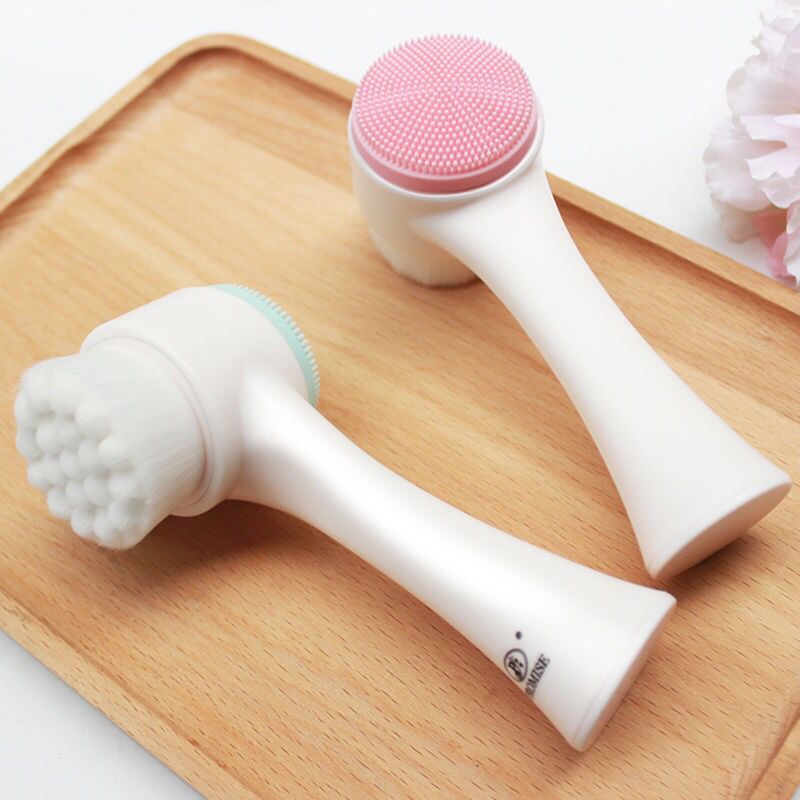 2-in-1 Facial Cleansing Brush for Deep Clean & Gentle Face Massage