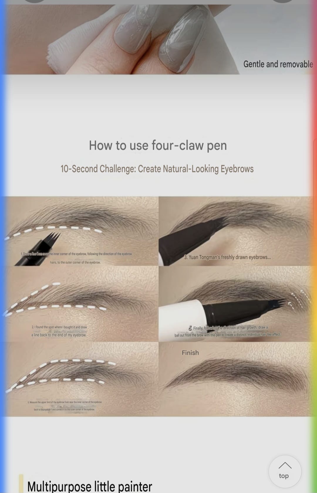 3PCS 4 Point Microblading Eyebrow Pen Waterproof Hair Stroke Brow Pencil