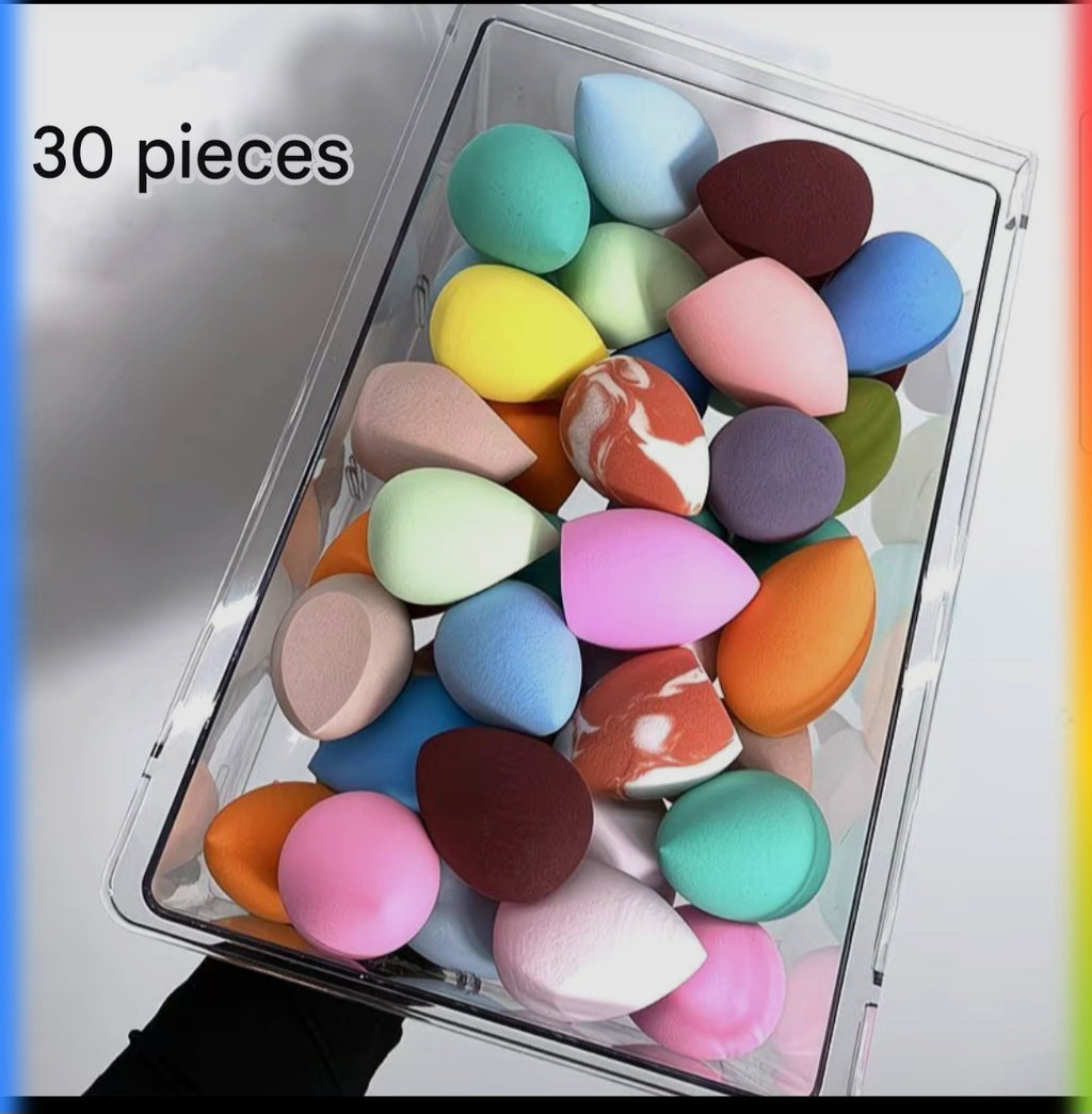 30PCS Beauty Blender Sponge Set Soft Makeup Sponges
