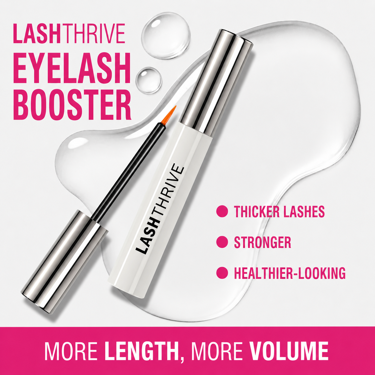 Lash Growth Serum Eyelash Enhancer Longer Fuller & Stronger Lashes