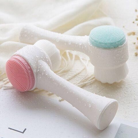 2-in-1 Facial Cleansing Brush for Deep Clean & Gentle Face Massage