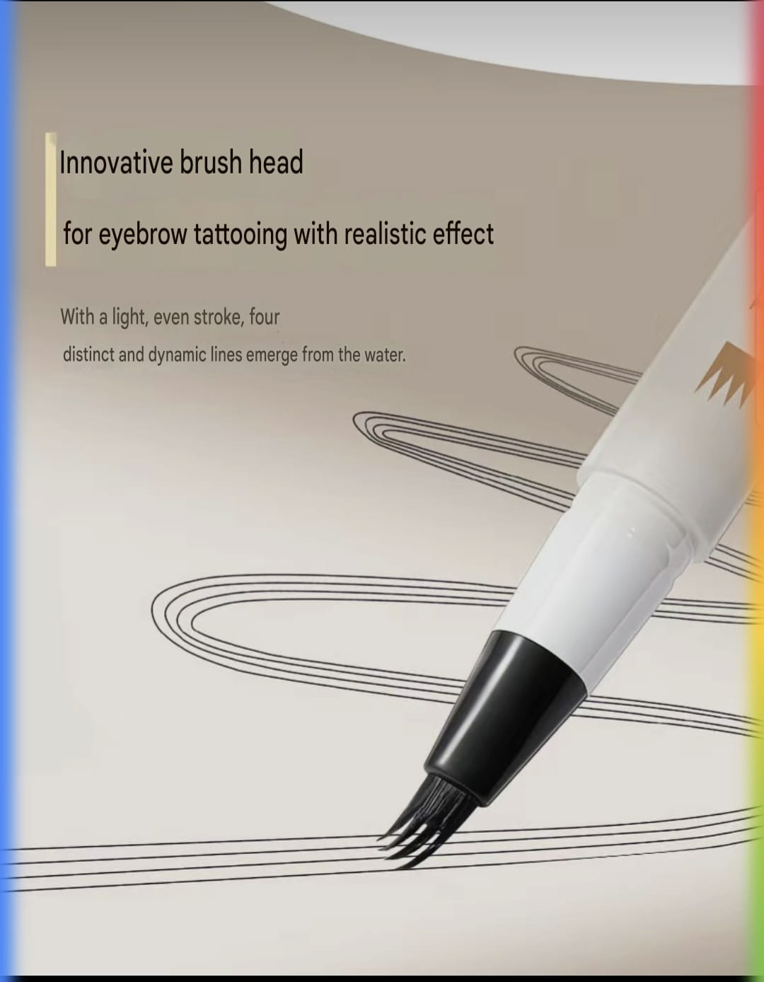 3PCS 4 Point Microblading Eyebrow Pen Waterproof Hair Stroke Brow Pencil