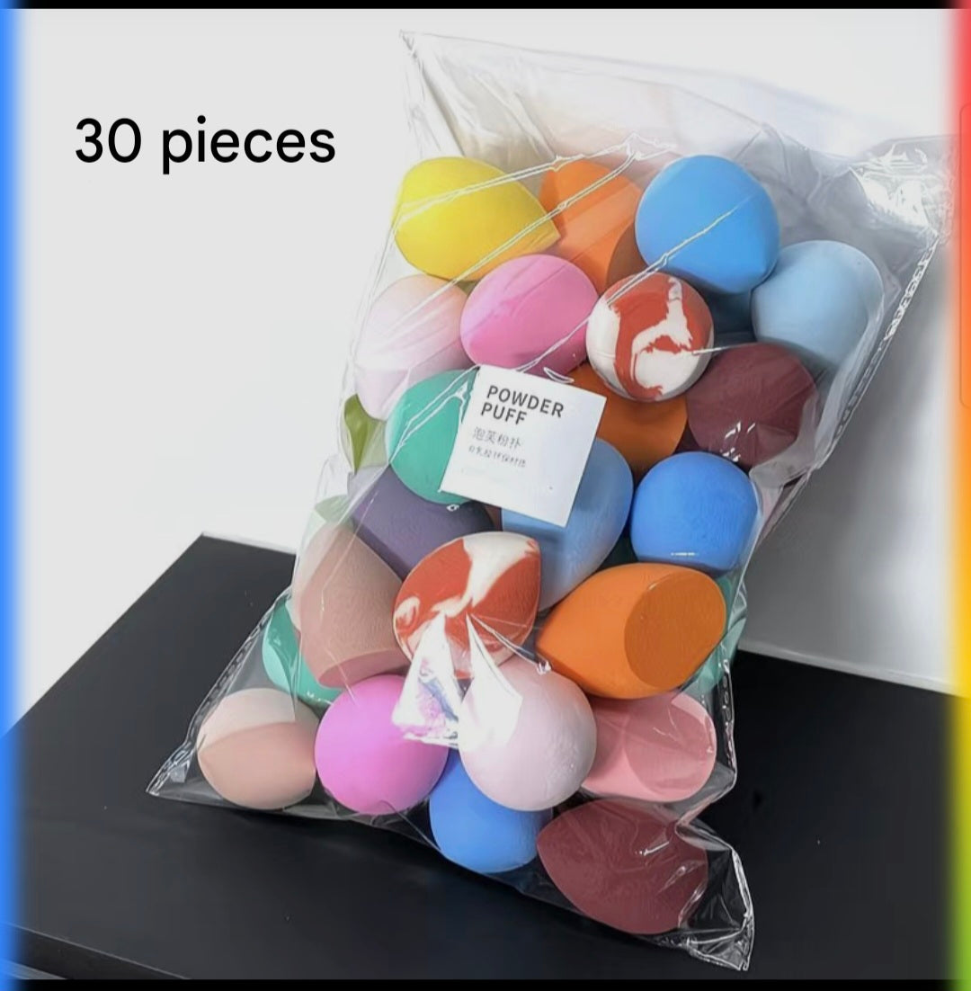 30PCS Beauty Blender Sponge Set Soft Makeup Sponges