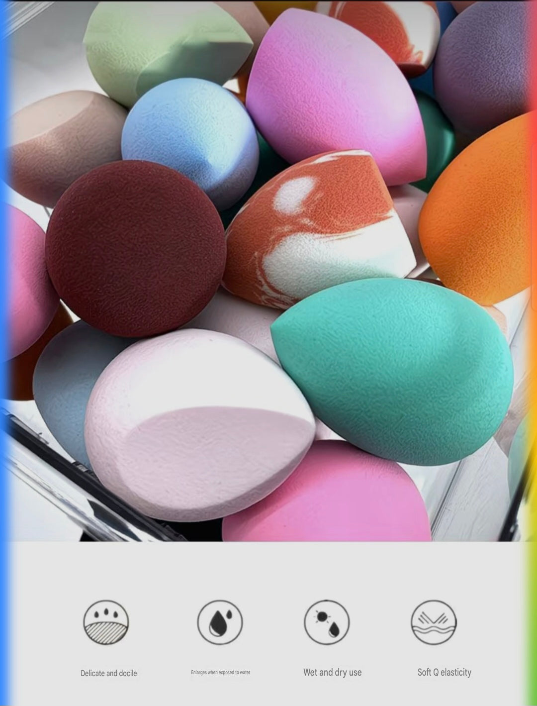 30PCS Beauty Blender Sponge Set Soft Makeup Sponges