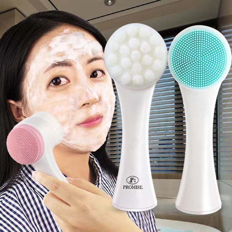 2-in-1 Facial Cleansing Brush for Deep Clean & Gentle Face Massage