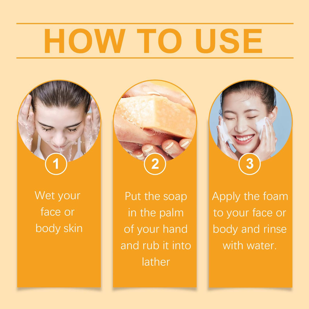 5 Pack Turmeric &Kojic Brightening Soap
