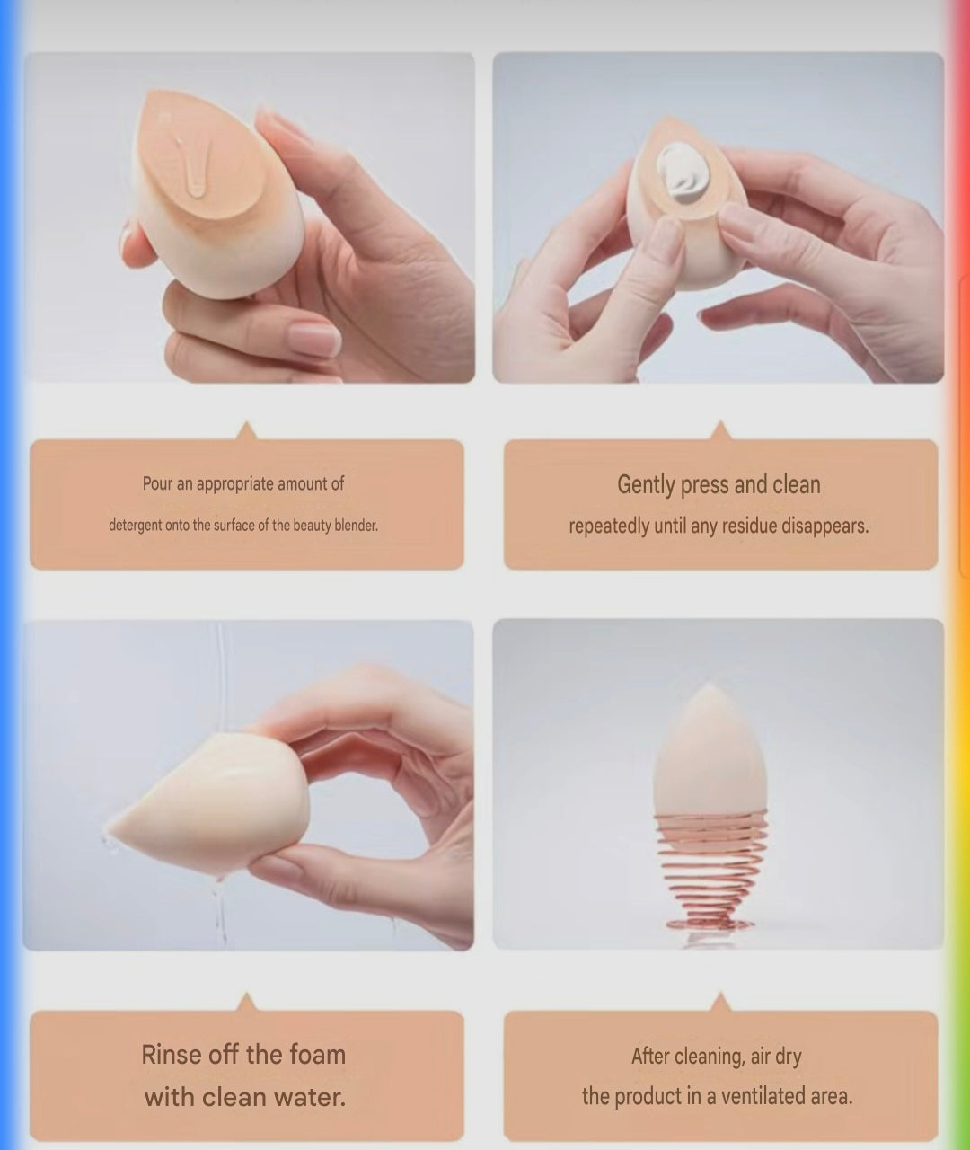 30PCS Beauty Blender Sponge Set Soft Makeup Sponges