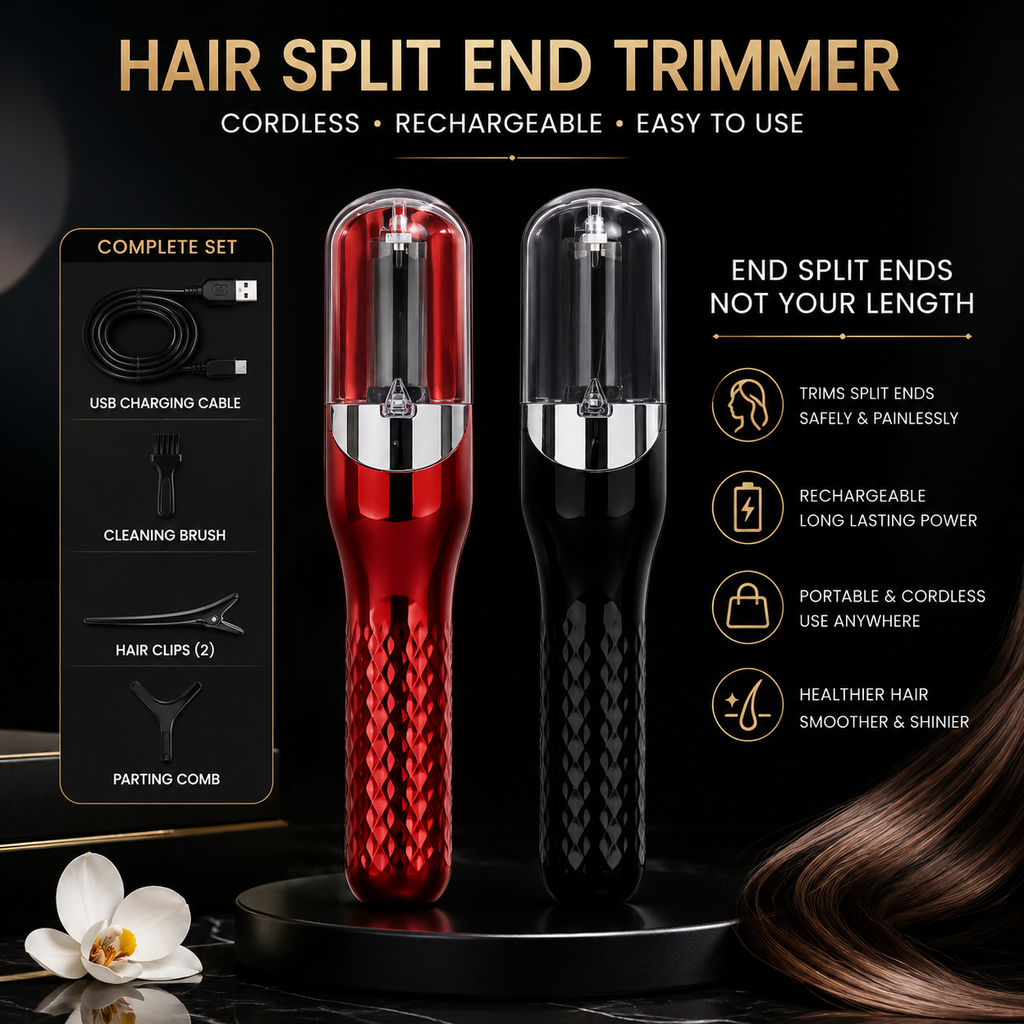 Cordless Split End Hair Trimmer USB Rechargeable Hair Cutter for Women