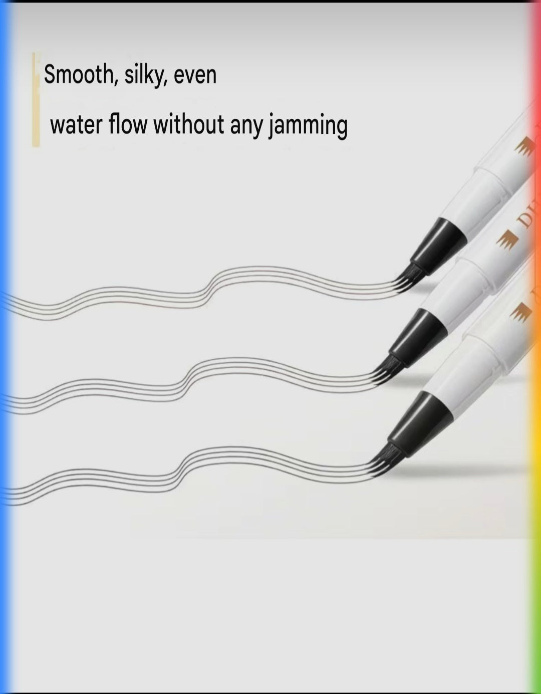 3PCS 4 Point Microblading Eyebrow Pen Waterproof Hair Stroke Brow Pencil